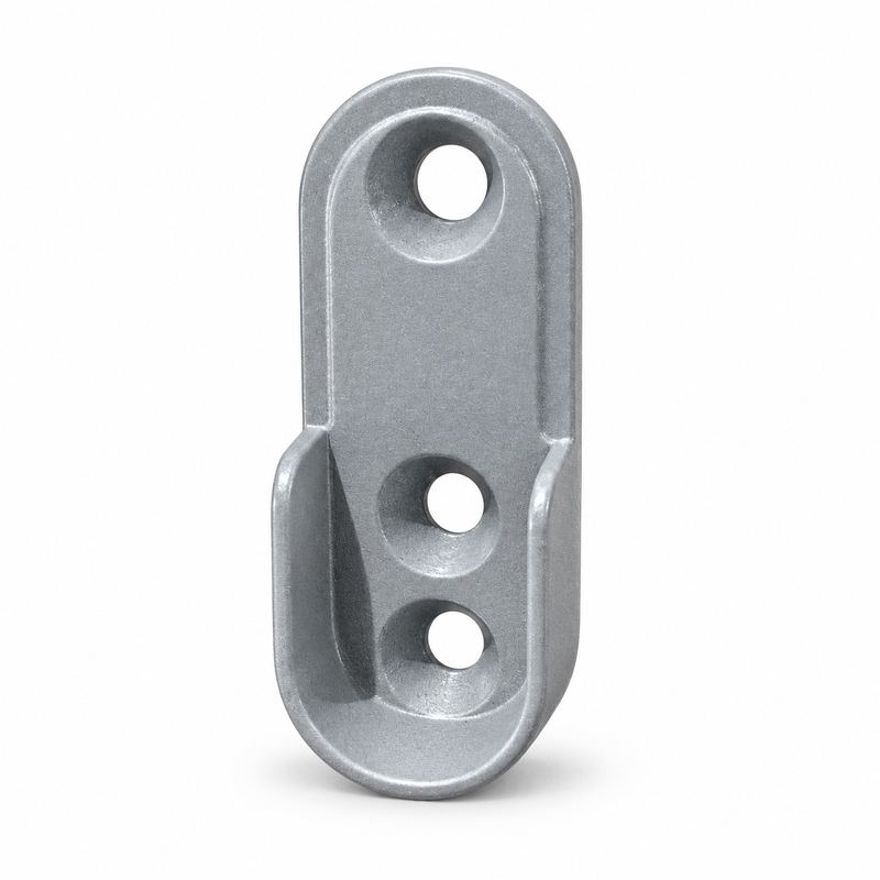 SOPORTE LATERAL TUBO CLOSET GRIS UND