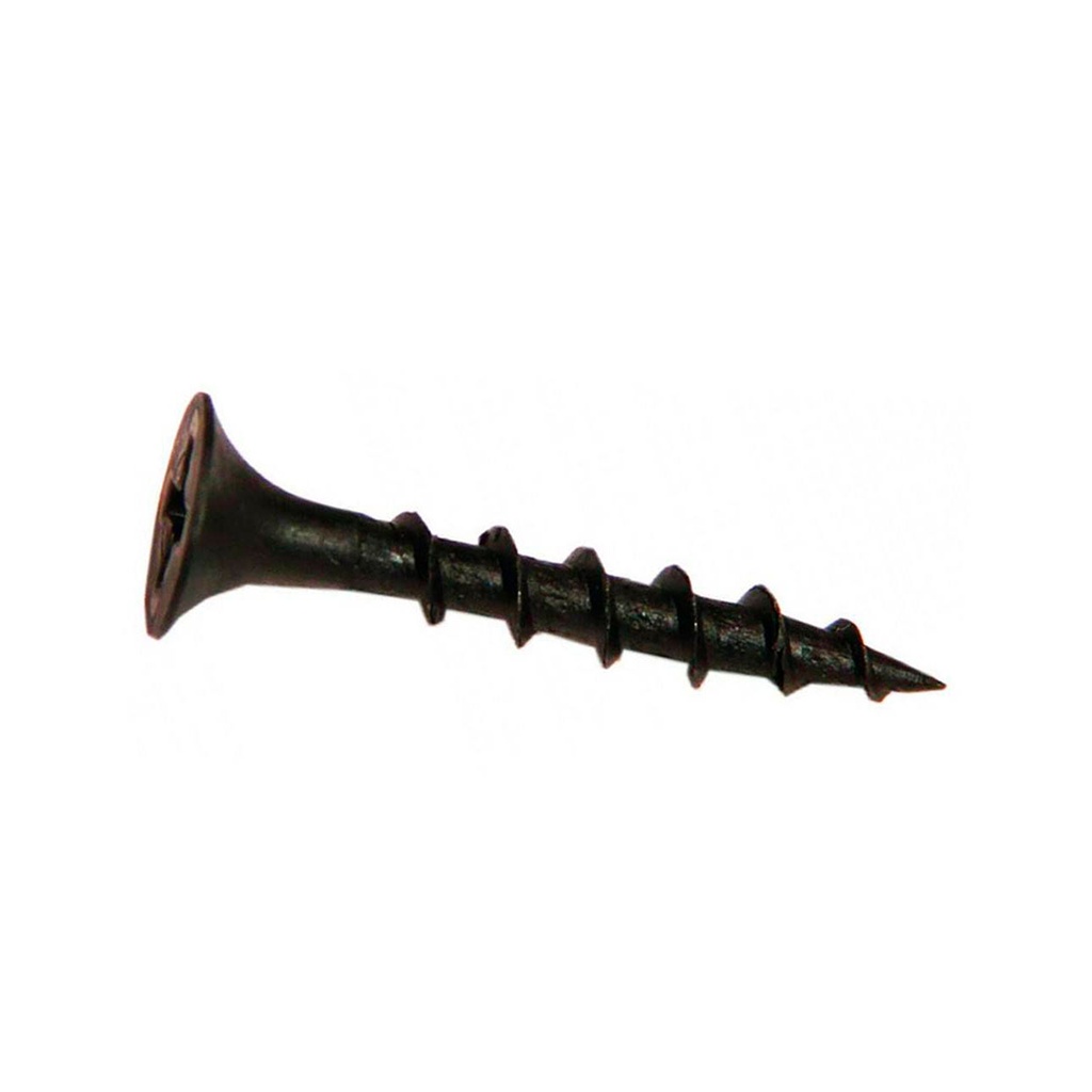 TORNILLO GYPSUM 6X1-1/4 ROSCA GRUESA NEGRO