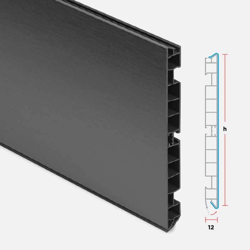 RODAPIE NEGRO MATE 10CMX4M ITALIANO