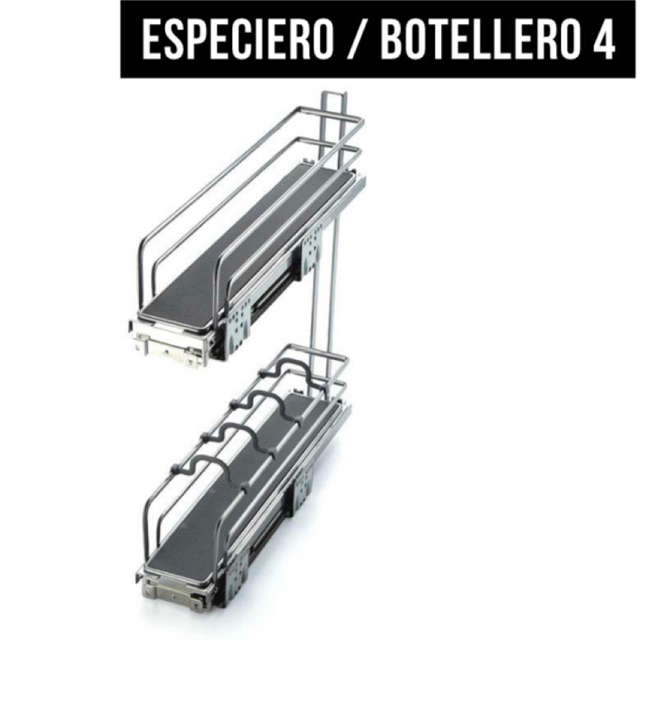 ESPECIERO 150MM 2 NIVELES GRIS ANTI-SLIP DERECHO IT22330