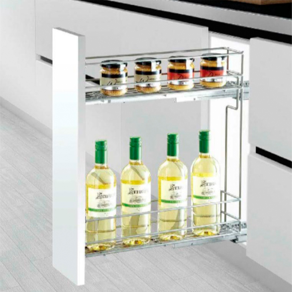 ESPECIERO 150MM 2 NIVELES ANTI-CORROSIVO GRIS DERECHO IT22310