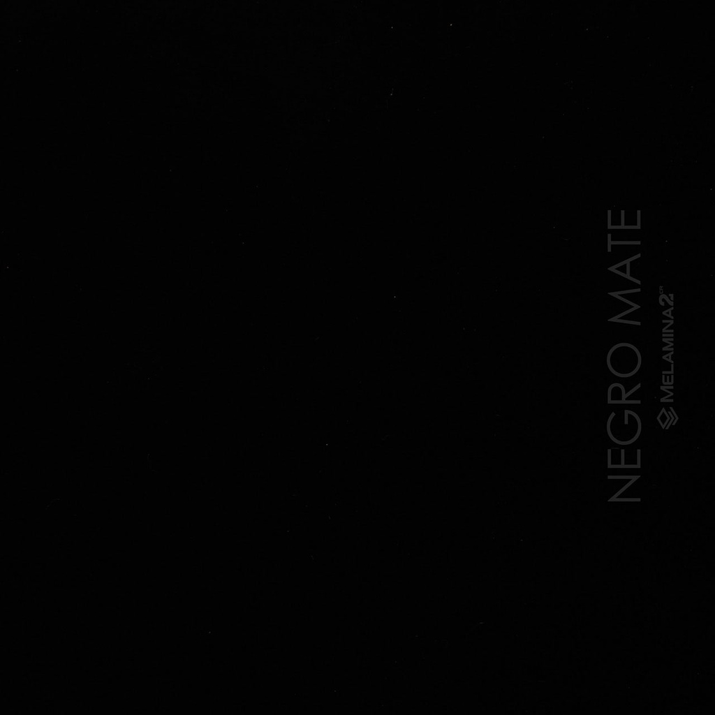 MELAMINA NEGRO MATE HIDROFUGA 18X214X244 V