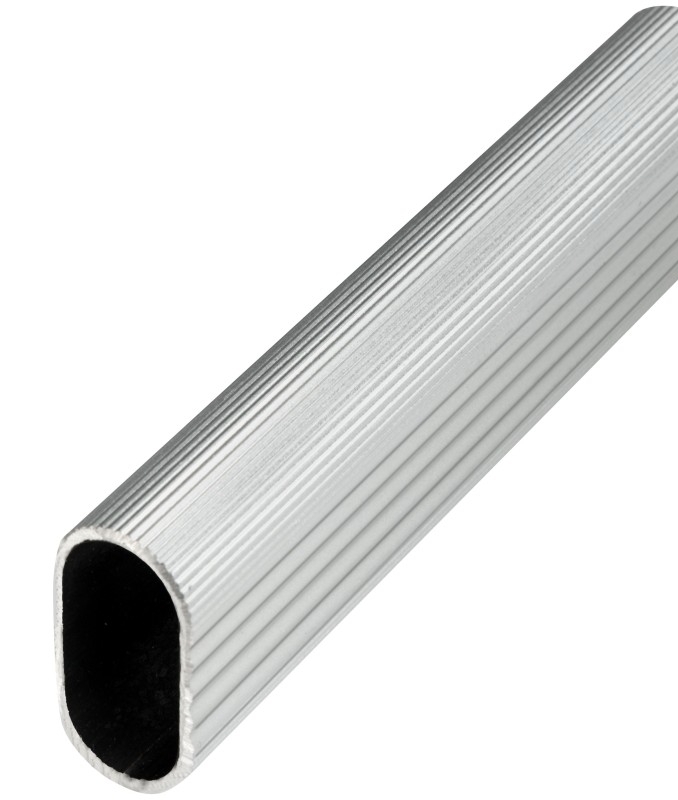 TUBO PERCHERO CLOSET OVALADO ALUMINIO 4M SYSKOR