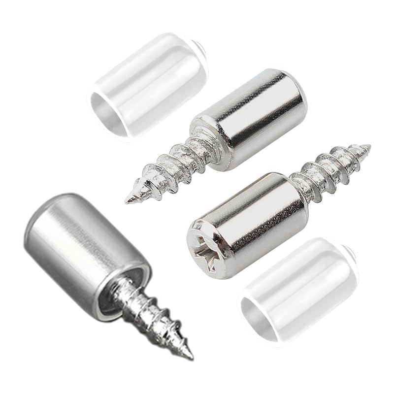 PIN ESTANTE SOPORTE METALICO-PLASTICO TORNILLO