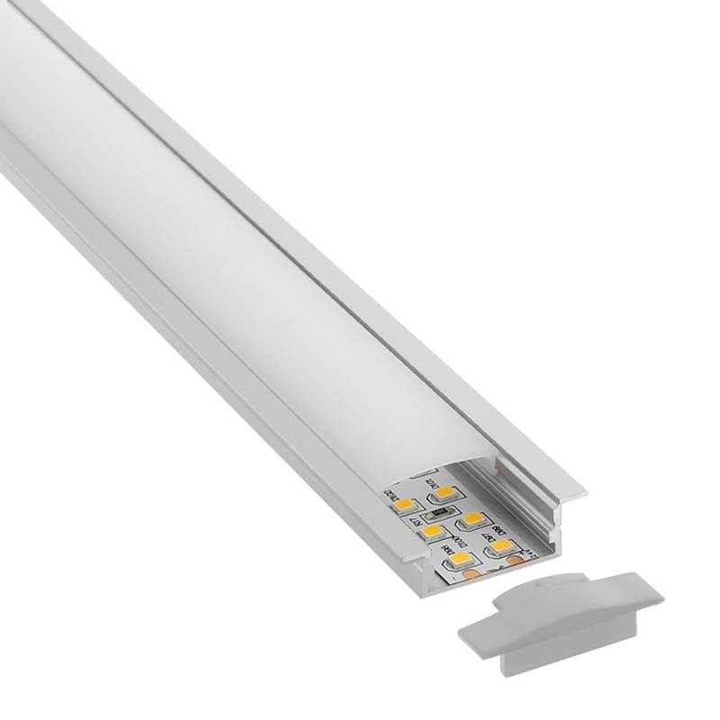 PERFIL LED EMBUTIR ALUMINIO 2M IT54055
