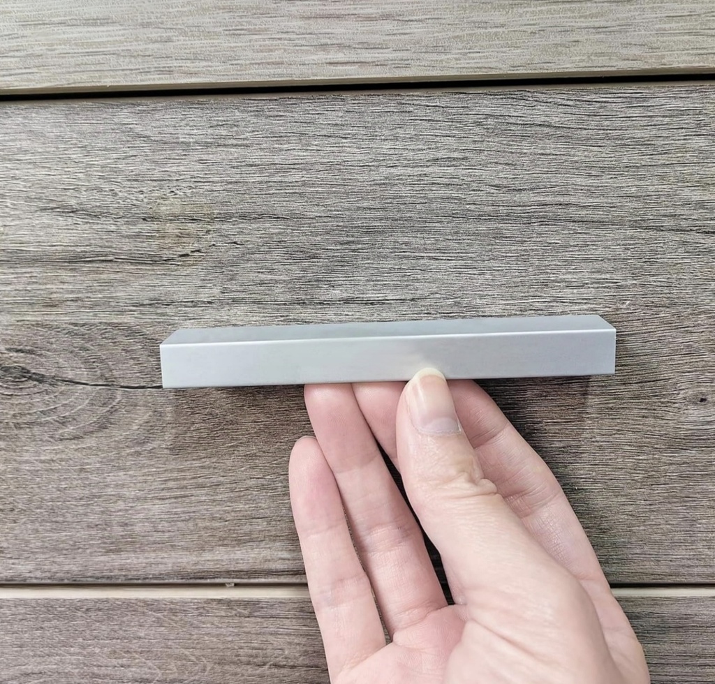 TIRADERA TEMPO ALUMINIO NIQUEL NS 96MM