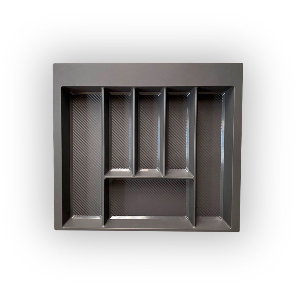 CUBERTERO PLASTICO S-LINE 600MM ANTRACITA IT13420