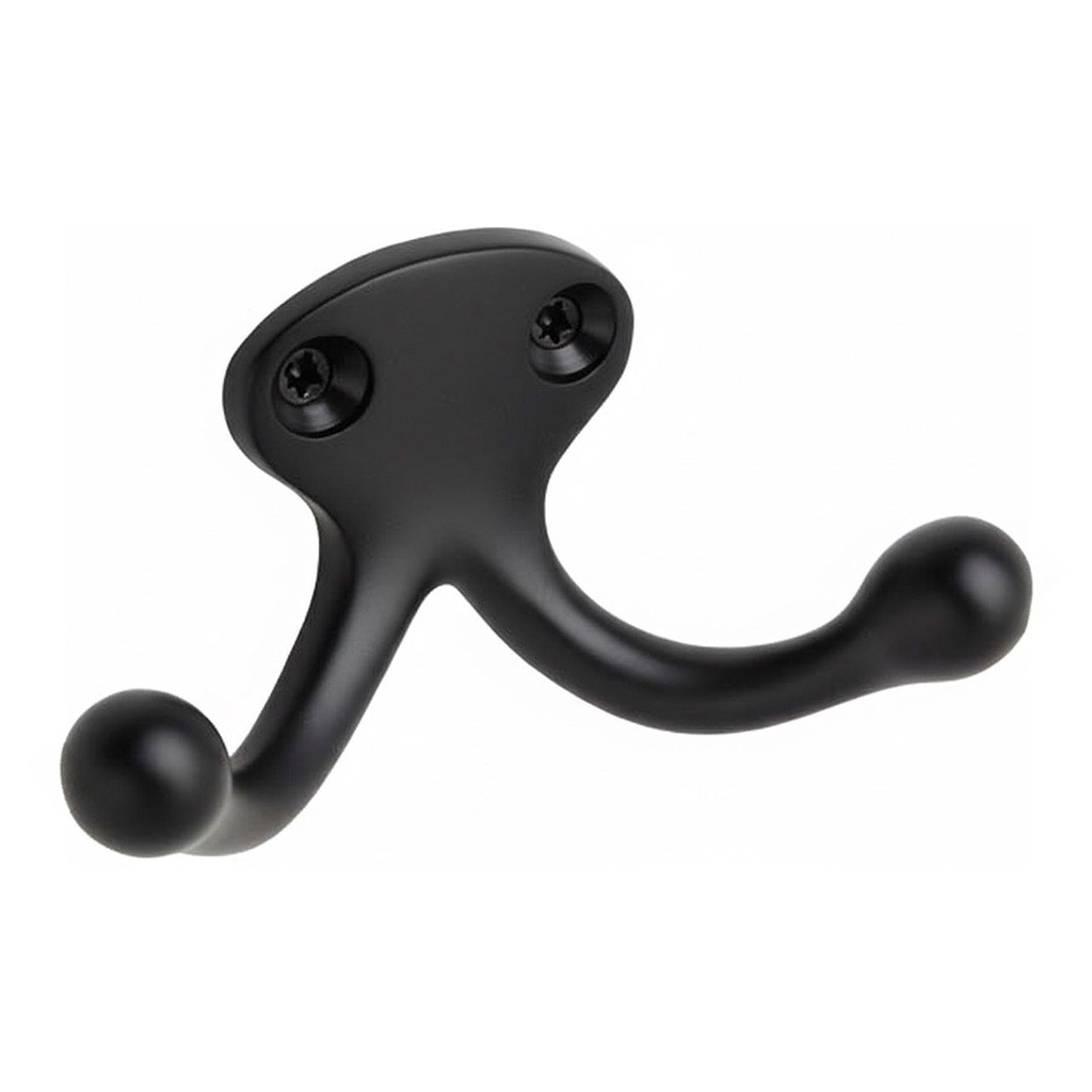 GANCHO PERCHERO 2 NEGRO MB