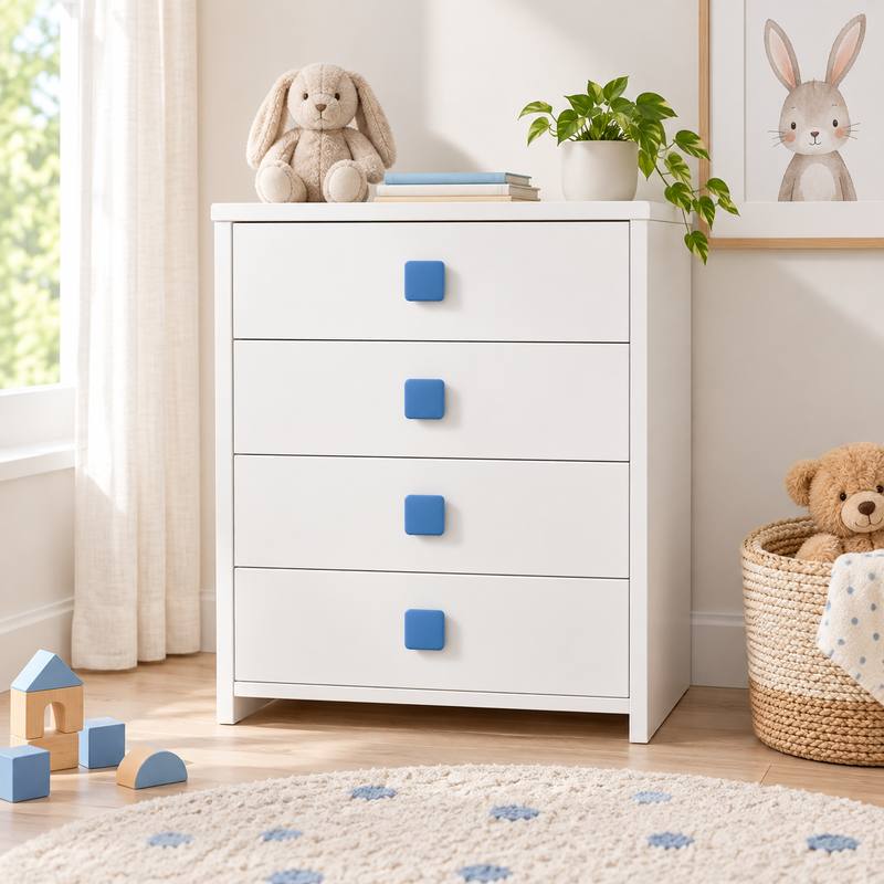 POMO INFANTIL CUADRADO AZUL