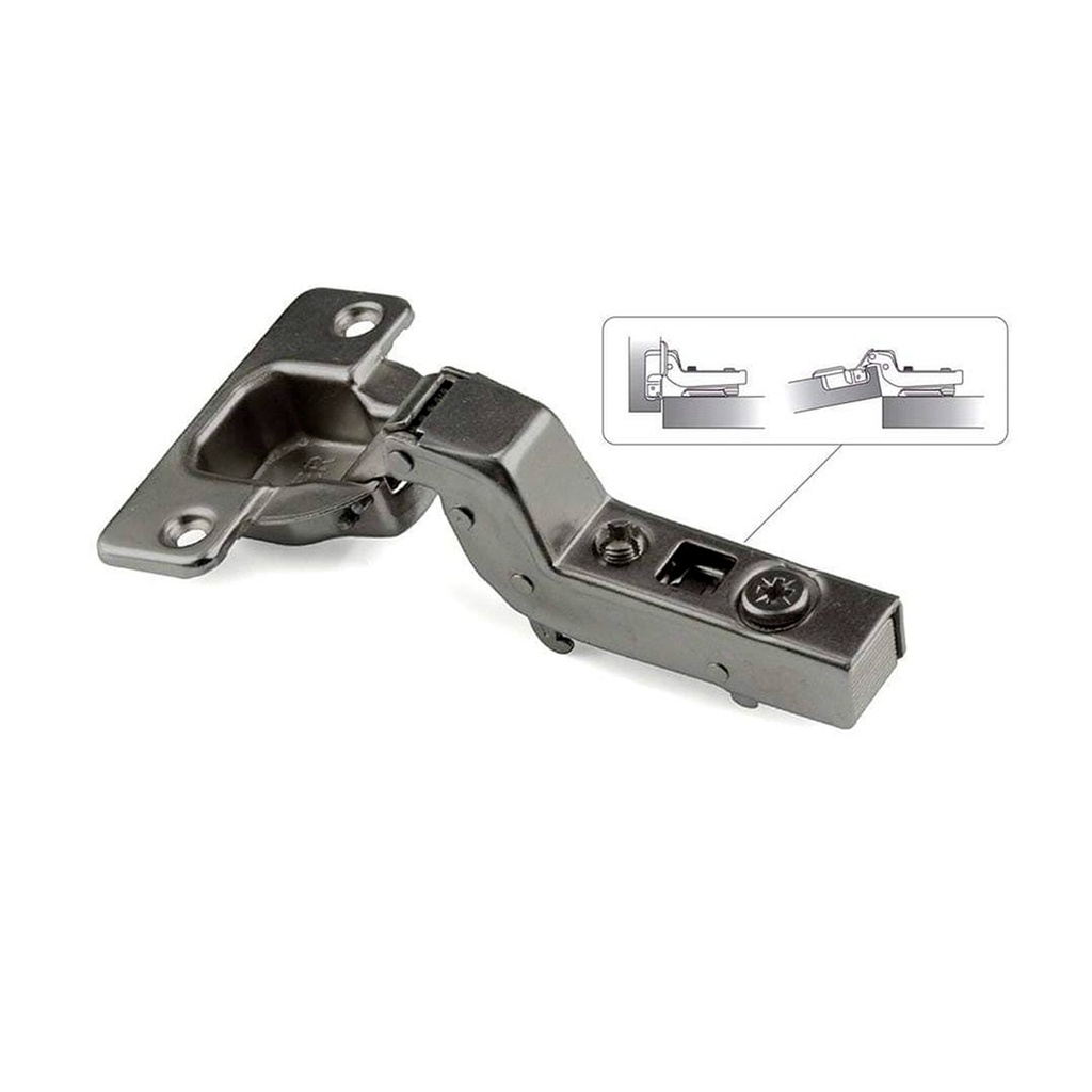 BISAGRA CURVA CLIP ON LENTO MOKA PAR INTHER