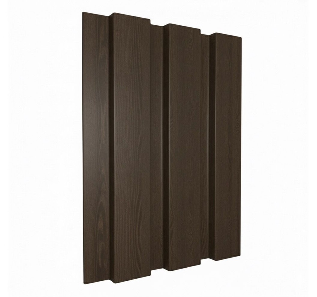 LAMINA ACANALADA DECORATIVA WPC EXTERIOR WENGUE 26X219X2900 DE080