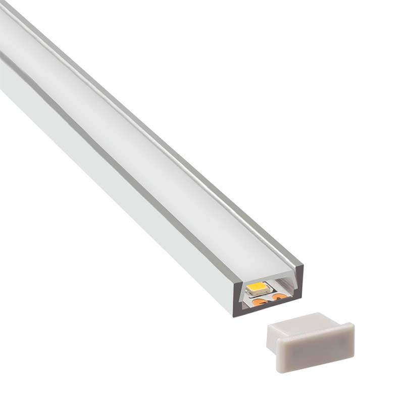 PERFIL LED SOBREPONER ALUMINIO 2M IT54005