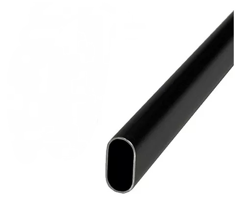 TUBO PERCHERO CLOSET OVALADO NEGRO 3M