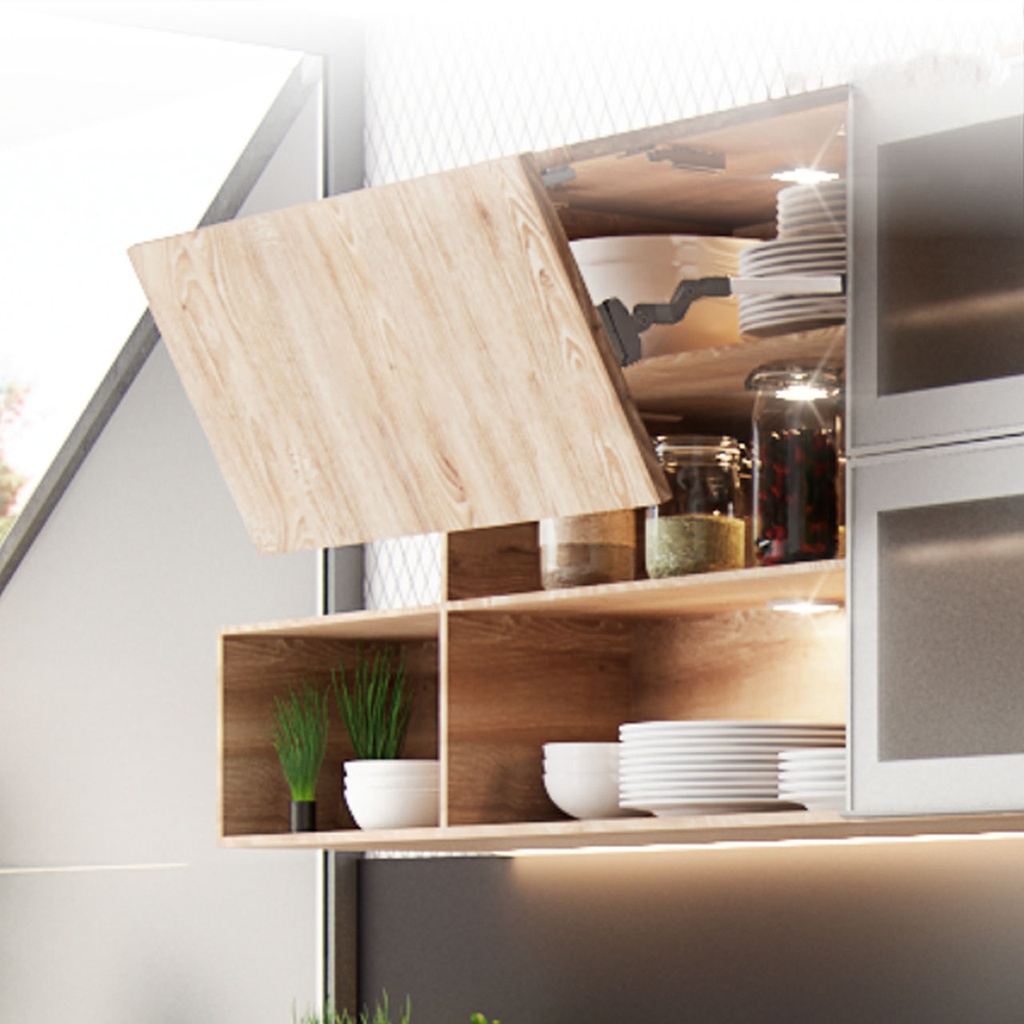 BRAZO ELEVADOR PLEGABLE ST 650-729MMS / 11.5-19.8KG GRIS HM54125 PAR