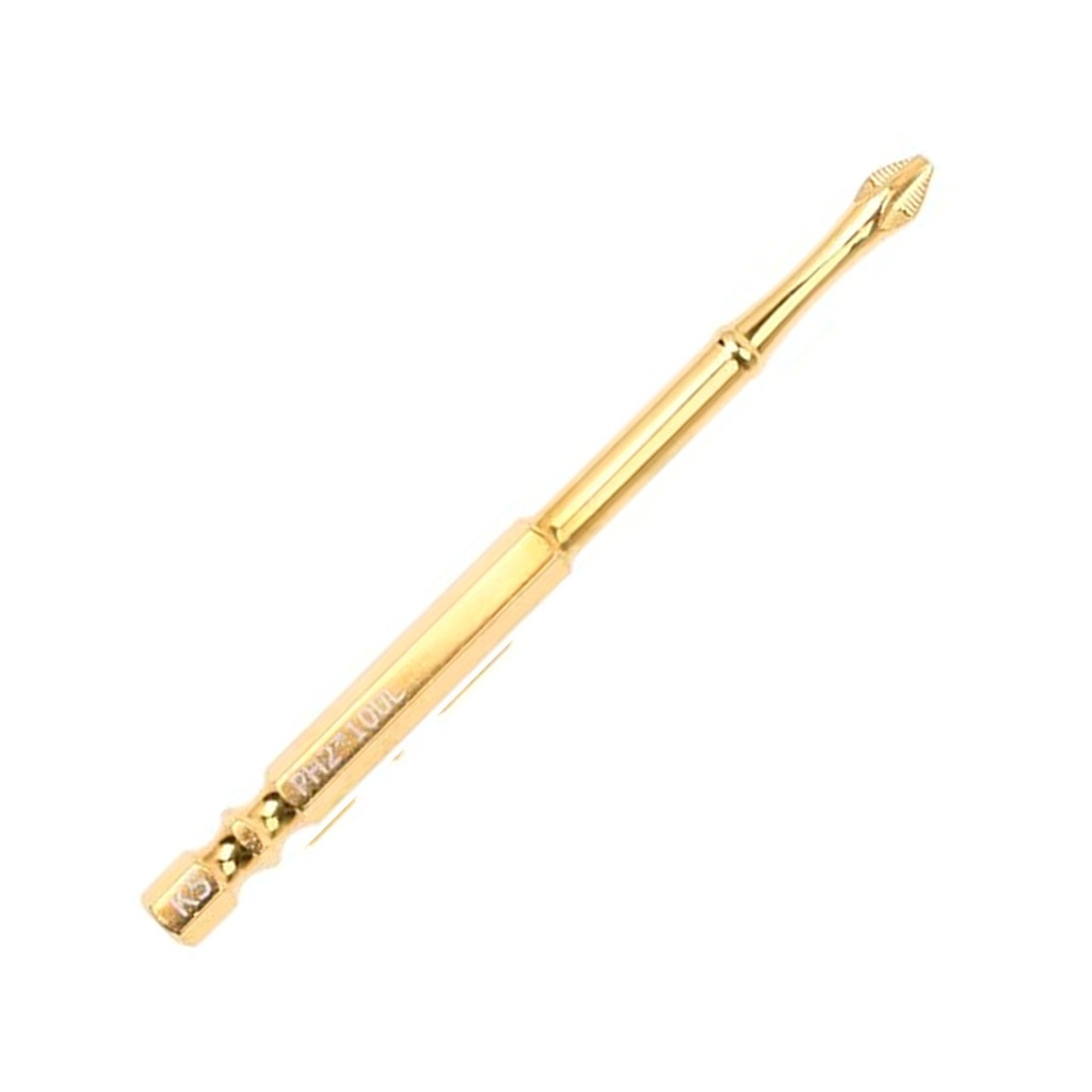 PUNTA PH2 DESTORNILLADOR IMANTADA 10CM 4" DORADO