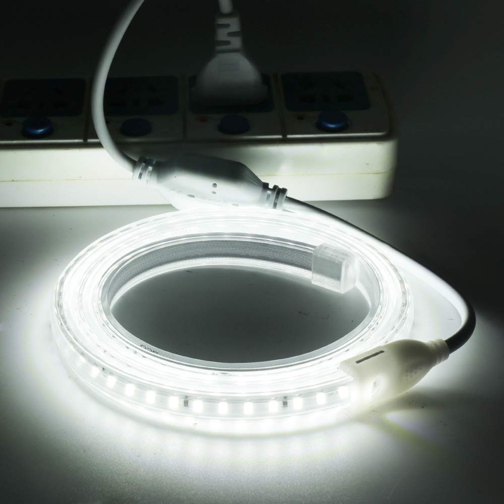 TIRA LED FLEXIBLE 6MM 110V FRIA 6500K POR METRO NATURICA
