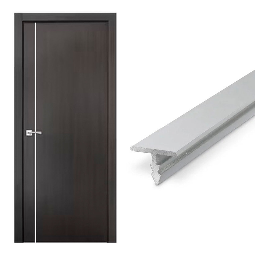 PERFIL ALUMINIO T PARA PUERTA 10MM 2,5MM