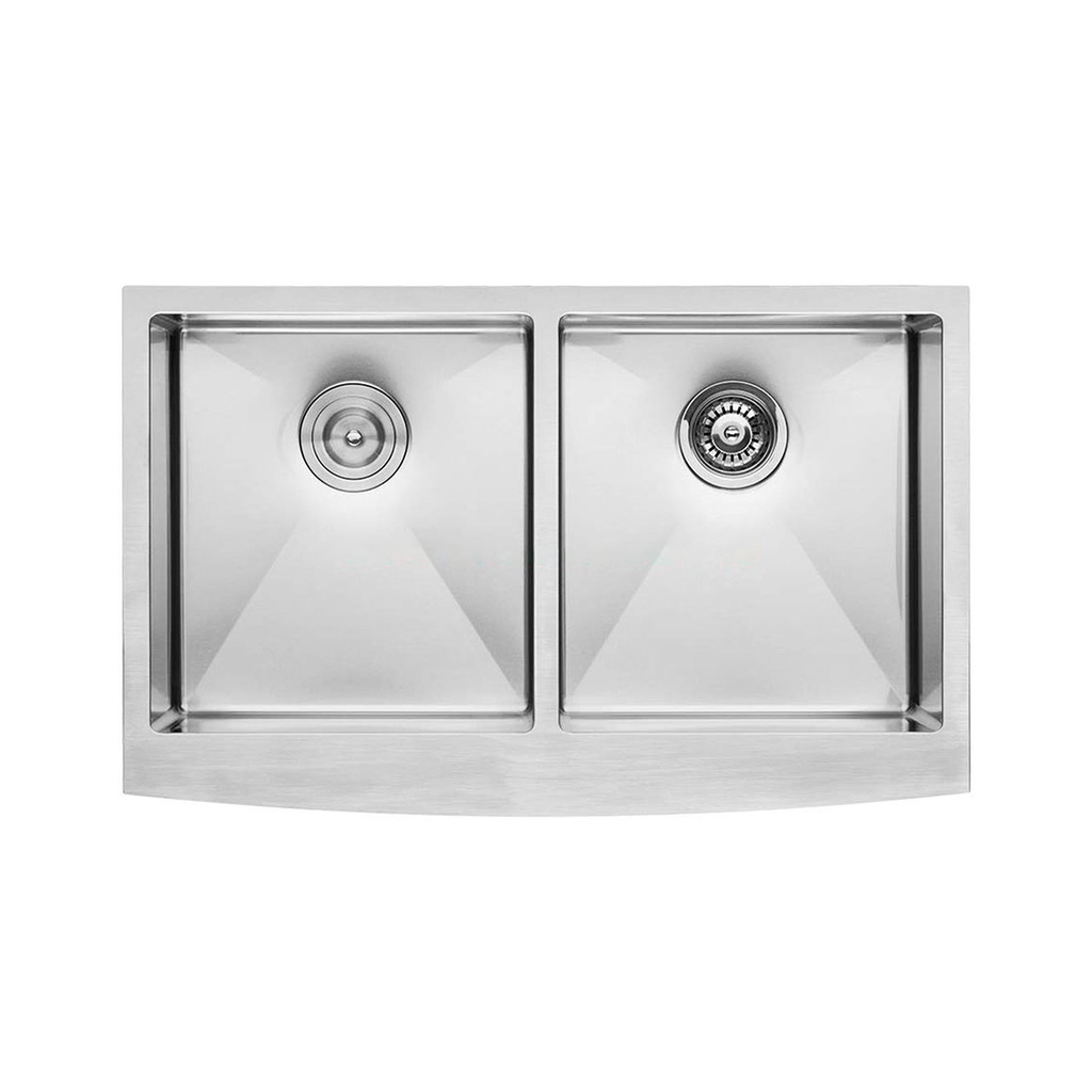 FREGADERO SUBMONTAR INOX 2 TANQUES 813X457X254 FG10115 