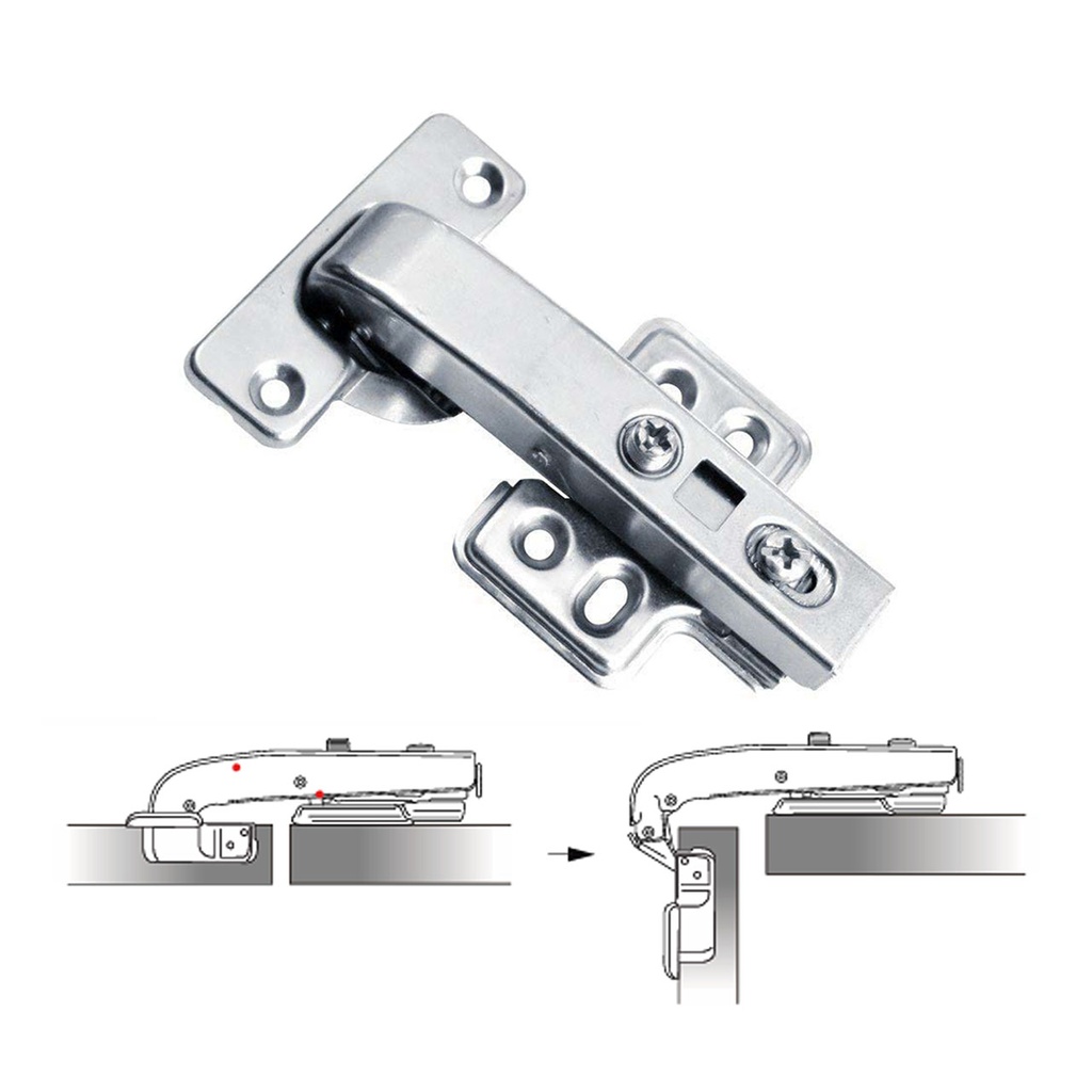 BISAGRA ESQUINERA 90 CLIP-ON CIERRE LENTO PAR INTHER