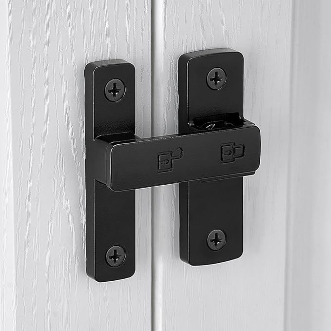 CERRADURA PUERTA CORREDIZA 180° NEGRO