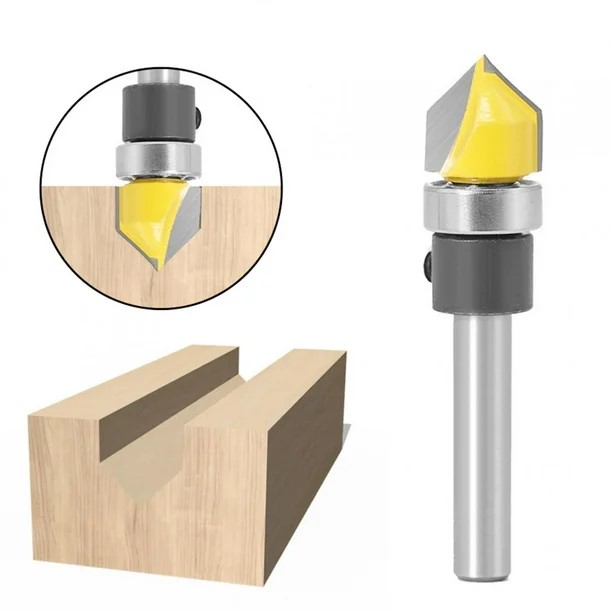CUCHILLA COPIADORA CARBURO 1/4X1/2X1/4  RANURA V AMARILLO