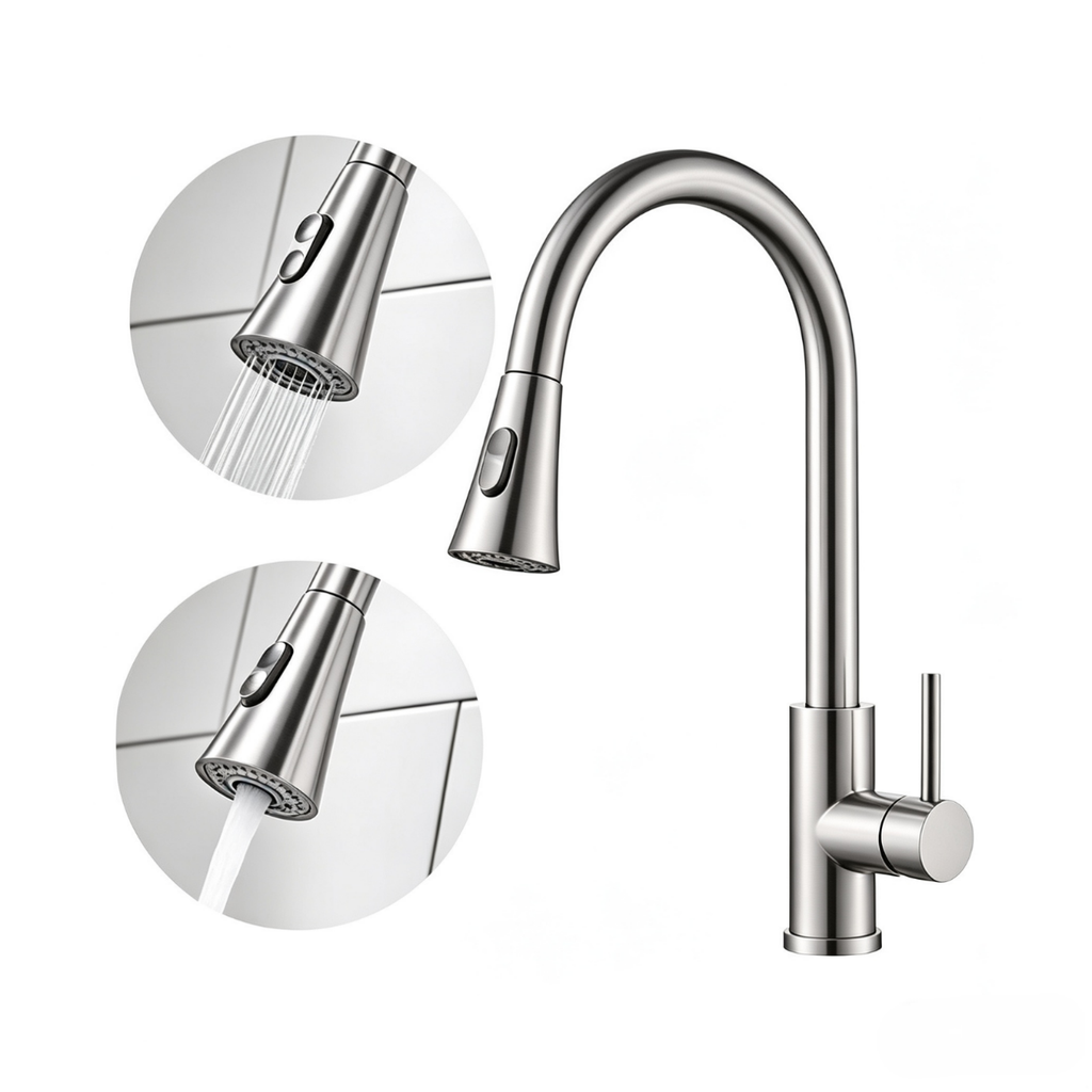 GRIFERIA INOX SATINADO EXTRAIBLE 207 FG11105