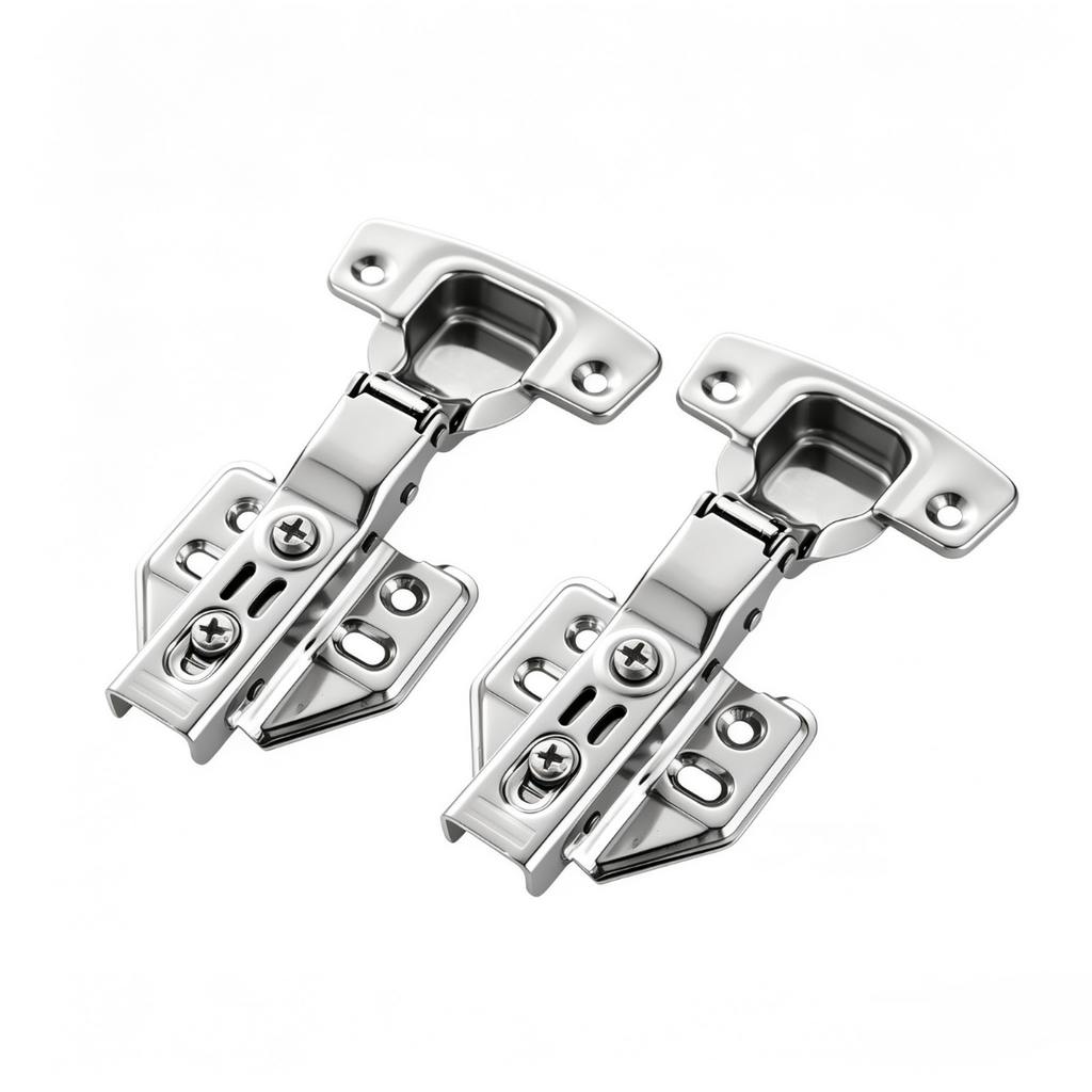 BISAGRA SEMICURVA CLIP ON CIERRE LENTO INOXIDABLE PAR INTHER