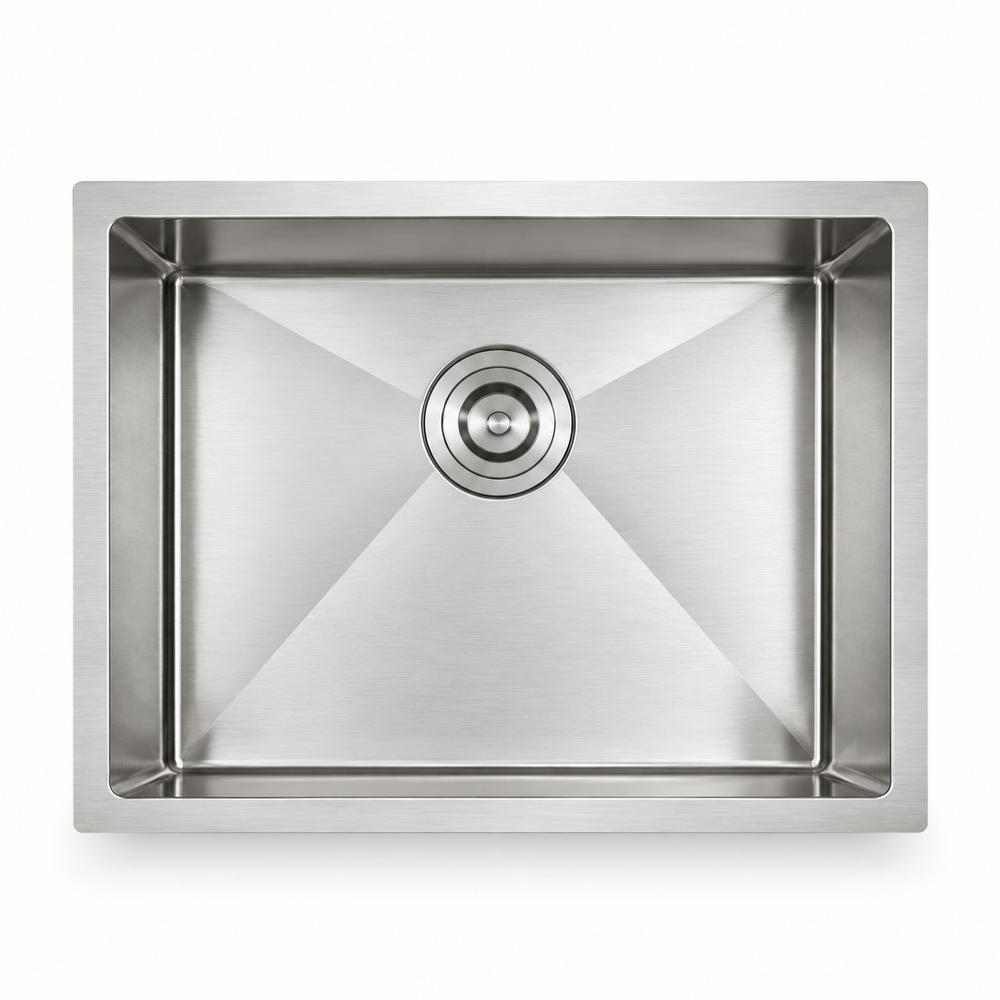 FREGADERO SUBMONTAR INOX NIQUEL 584X457 1 TANGUE FG10015