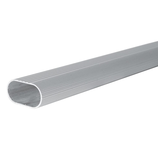 [TUBO ALUMINIO 3M BYP] TUBO PERCHERO CLOSET OVALADO ALUMINIO 3M