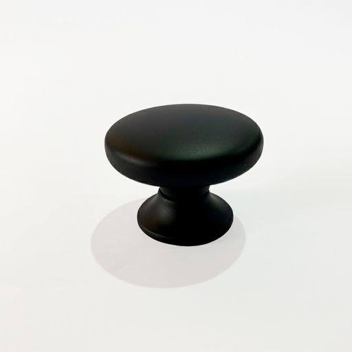 [POMO CHATO NEGRO 28] POMO CHATO PLANO NEGRO INOX 28MM