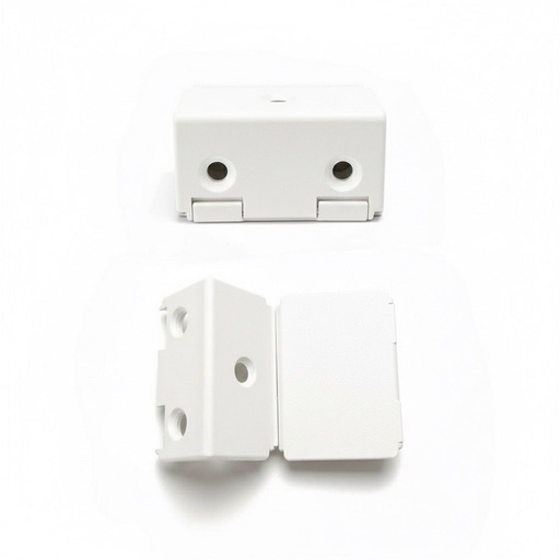 [CONECTOR C/TAPA BLAN] ESCUADRA DOBLE C/TAPA BLANCO