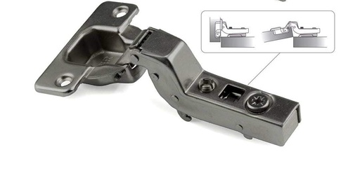 [BIS SEMICURVA MOKA] BISAGRA SEMICURVA CLIP ON CIERRE LENTO MOKA PAR INTHER