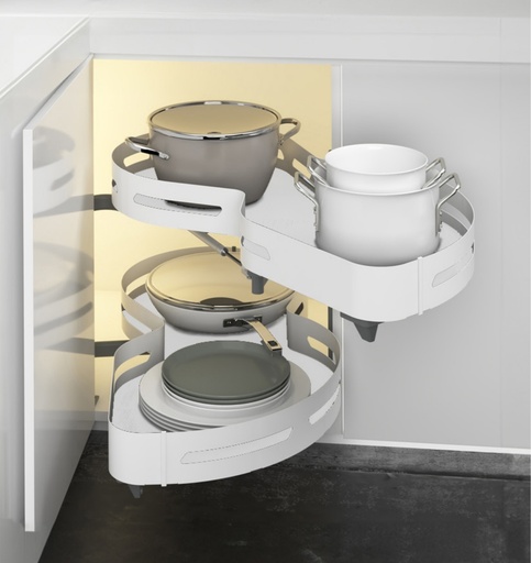 [RIÑONERA BLANC IZQ] LAZY SUSAN BANDEJA RIÑONERA BLANCA IZQUIERDA IT23220