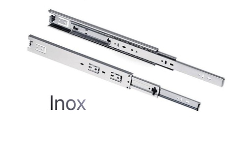 [RIEL CTE INOX 16 BYP] RIEL TELESCOPICO CIERRE CORRIENTE INOXIDABLE 16 400MMS