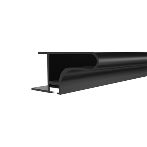 [GOLA AEREO NEGRO] PERFIL GOLA AEREO NEGRO MATE 18MM 3M ESPAÑOL