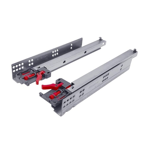 [RIEL OCULTO PUSH 18] RIEL OCULTO PUSH OPEN 18 450MMS SALINIZADO SYSKOR