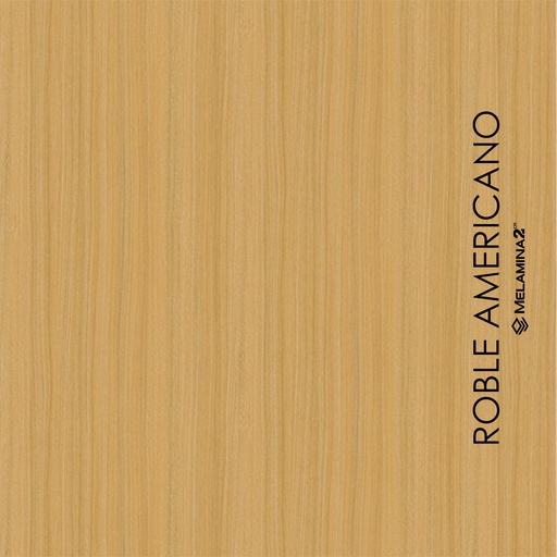 [HR-7X8-18 ROBLE AMER] MELAMINA ROBLE AMERICANO HIDROFUGA 18X214X244 VESTO