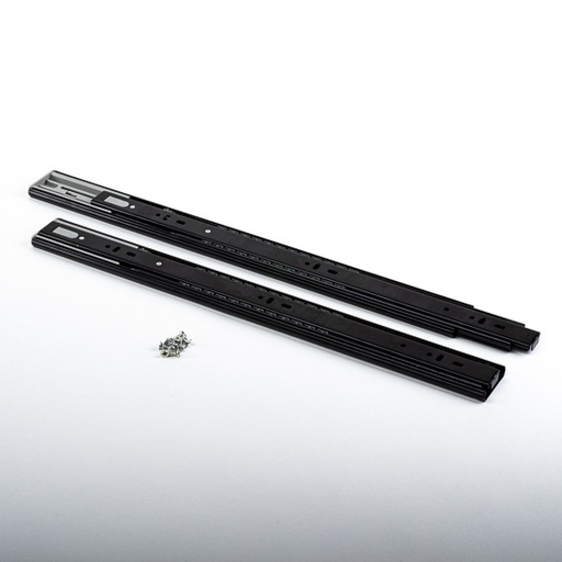 [RIEL NEGRO LENTO 20] RIEL TELESCOPICO NEGRO CIERRE LENTO 20 500MMS