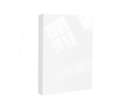 [BLANCO BRILLO 4X9 MA] MELAMINA MDF BLANCO ALTO BRILLO 1C 18X122X280 ESPAÑOLA