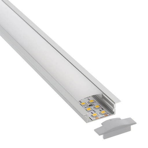 [PERFIL LED ALUMINIO] PERFIL LED EMBUTIR ALUMINIO 2M IT54055