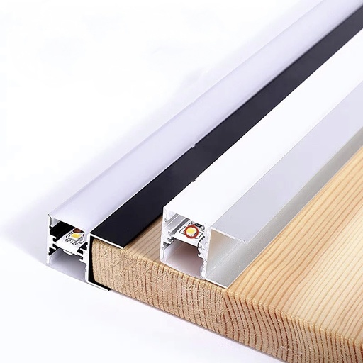 [PERFIL ESTANTE ALUM] PERFIL LED ALUMINIO ESTANTE MELAMINA 2M IT54910