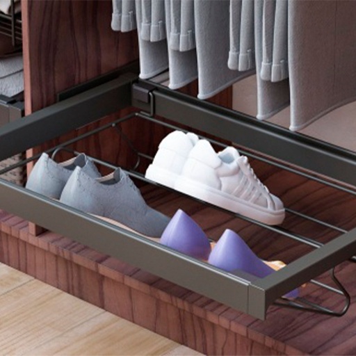 [ZAPATERA 60 IT40055] ZAPATERA 60CM ACERO CROMADO C/MARCO IT40055