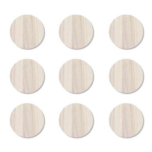 [TT CASTAÑO 50 MASISA] TAPA TORNILLO CASTAÑO BLANCO 50UND MASISA