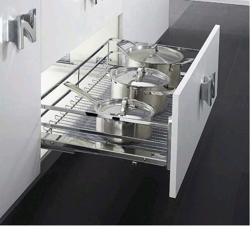 [CANASTA INOX IT20550] CANASTA ORGANIZADORA 3 LADOS 700MMS INOX IT20550