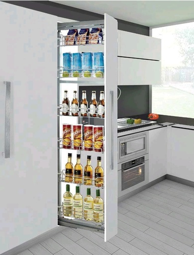 [ALACENA 40 6 IT21320] ALACENA EXTRAIBLE 400MM 6 NIVELES GRIS IT21320