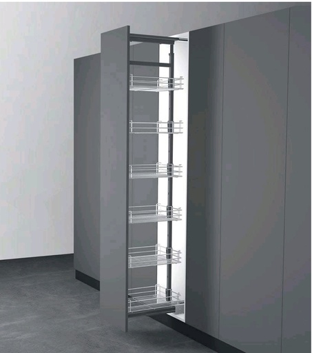 [ALACENA 40 6 IT21520] ALACENA EXTRAIBLE 400MM 6 NIVELES INOX IT21520