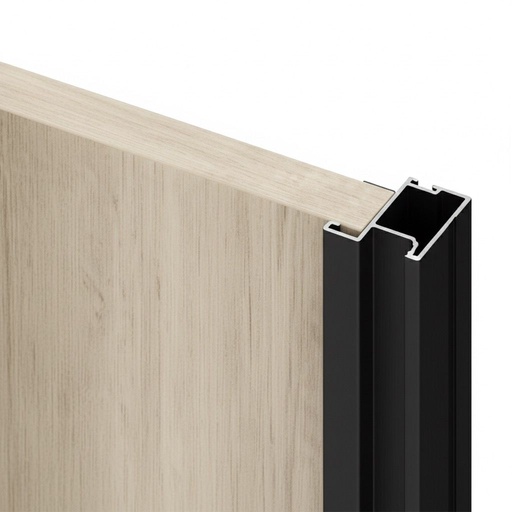 [PERFIL NEGRO 204] TIRADERA PERFIL VERTICAL NEGRO 2,50M COD 204