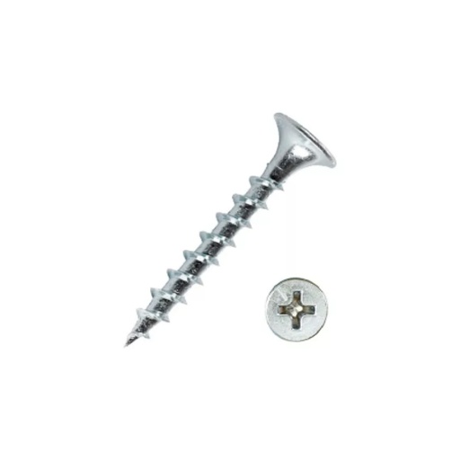 [TORNI GYP 6X1 ZINC] TORNILLO GYPSUM 6X1 ROSCA GRUESA ZINC