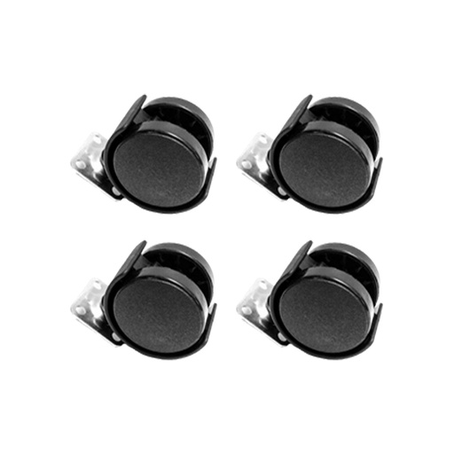 [RODIN C/FRENO NEGRO] RODIN PLASTICO CON FRENO 4 UND 50MMS DECOST