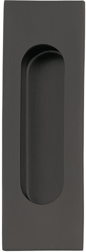 [TIR EMBUTIR NEGRO128] TIRADERA EMBUTIR RECTANGULAR INOX NEGRO MATE HAFELE